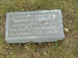 Tennessee <I>Terrell</I> Alexander 