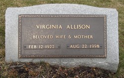 Mary Virginia <I>Allison</I> Allison 