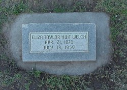 Hannah Eliza <I>Taylor</I> Welch 