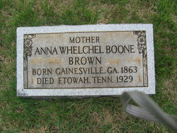 Anna <I>Whelchel</I> Brown 
