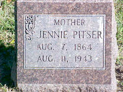Elizabeth Jane “Jennie” <I>Stone</I> Pitser 