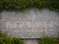 Clara Agnes <I>Smallwood</I> Adams 
