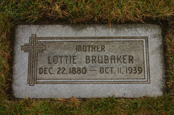 Charlotte “Lottie” <I>Pratt</I> Brubaker 