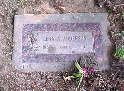 Lena Amelia <I>Stone</I> Anderson 