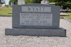 Mae Nettie <I>Acker</I> Wyatt 