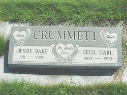 Bessie Gertrude “Babe” <I>Johnson</I> Crummett 