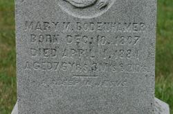 Mary M. <I>Sink</I> Bodenhamer 