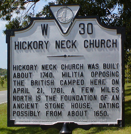 Hickory Neck Church Cemetery