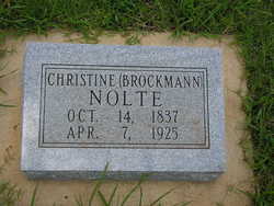 Christine <I>Brockman</I> Nolte 