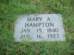 Mary “Polly” <I>Adams</I> Hampton 