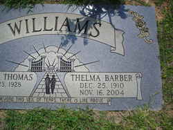 Thelma <I>Barber</I> Williams 