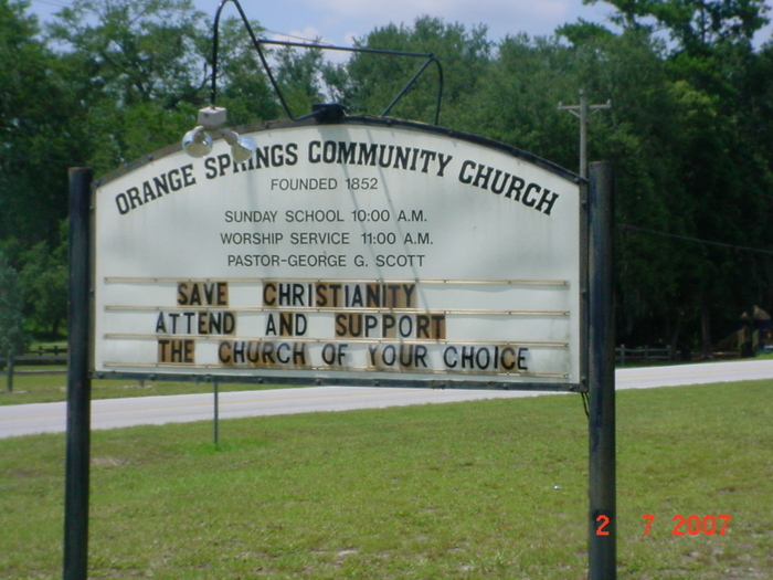 Orange Springs Community Church Cemetery