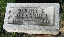 Bertha Isabelle <I>Thomas</I> Alexander 