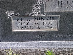 Etta Minnie <I>Price</I> Burris 