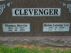 Helen Loraine <I>Lee</I> Clevenger 