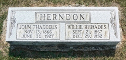 Willie Hanson <I>Rhoades</I> Herndon 