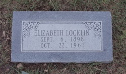 Elizabeth Louise “Liba” <I>Matlock</I> Locklin 