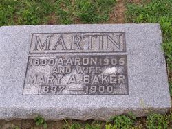 Mary Ann <I>Baker</I> Martin 