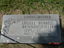 Luciell <I>Hubbell</I> Benningfield 