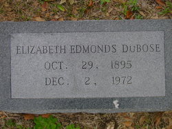 Mary Elizabeth <I>Edmonds</I> DuBose 