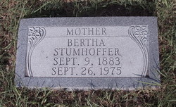 Bertha <I>Lange</I> Stumhoffer 