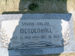 Sarah Arline Mendenhall 