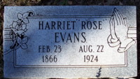 Harriet Rosaline “Rose” <I>Delashmit</I> Evans 