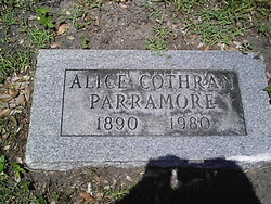 Alice Johnson <I>Cothran</I> Parramore 