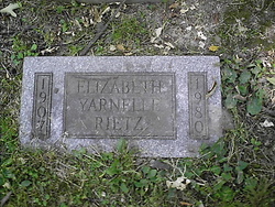 Elizabeth <I>Yarnelle</I> Rietz 