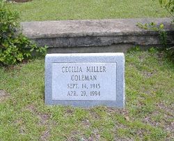 Cecilia Grove <I>Miller</I> Coleman 