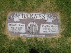 Phyllis Mary <I>Fullmer</I> Barnes 