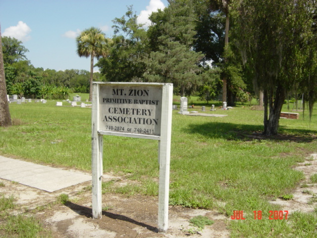 Mount Zion Primitive Baptist Cemetery