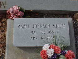 Mabel <I>Johnson</I> Miller 