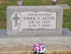 Emma Virginia <I>Snider</I> Alton 