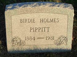Bertha Holmes “Birdie” <I>Thompson</I> Pippitt 