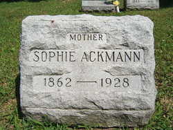 Sophie <I>Liepitz</I> Ackmann 