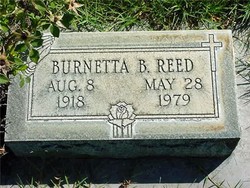 Burnetta Bessie <I>Morrison</I> Reed 