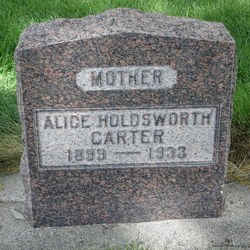 Alice <I>Holdsworth</I> Carter 