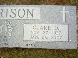 Clare Olga “Little Mama” <I>Abel</I> Harrison 