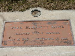 Vera Harriett <I>Coughenour</I> Rowe 