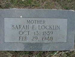 Sarah Frances <I>Large</I> Locklin 