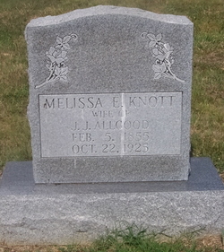 Melissa Ann Elizabeth <I>Knott</I> Allgood 