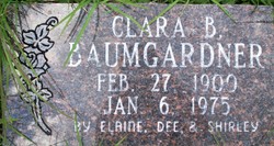 Clara B. <I>Crawford</I> Breeden Holcomb Baumgardner 