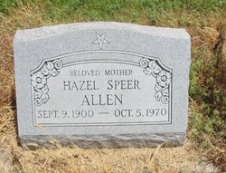 Hazel <I>Speer</I> Allen 
