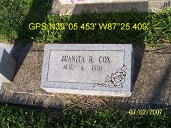 Juanita Ruth <I>Ridge</I> Cox 