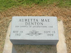 Auretta Mae <I>Bellmon</I> Denton 