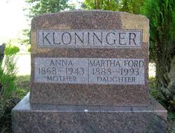 Martha <I>Kloninger</I> Ford 