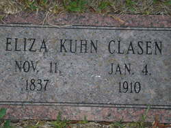 Josephine Maria Elise “Eliza” <I>Kuhn</I> Clasen 