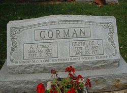 Gertrude Lavinia <I>Corman</I> Corman 