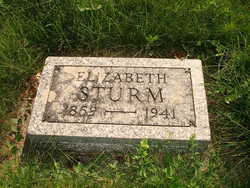 Sarah Elizabeth “Lizzie” <I>Turner</I> Sturm 